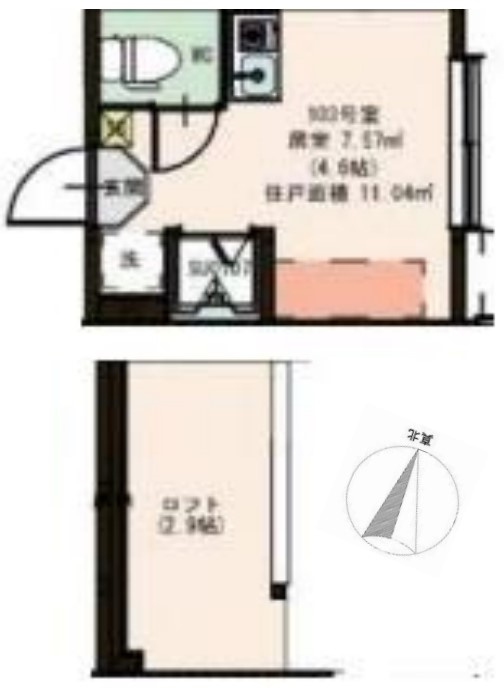 板橋区大谷口２丁目のアパートの間取り