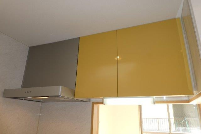 ラ・ペジーブルのキッチン|キッチン上収納