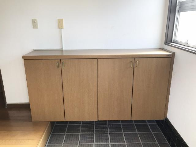 緑町戸建ての収納|靴箱。十分な収納スペースがあります