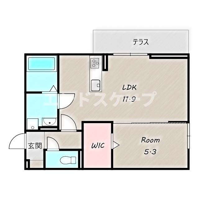 クロッシア住吉町の間取り|高崎、前橋、伊勢崎エリアのお部屋探しはエンドスケープまで！お客様の理想お聞かせ下さい♪
