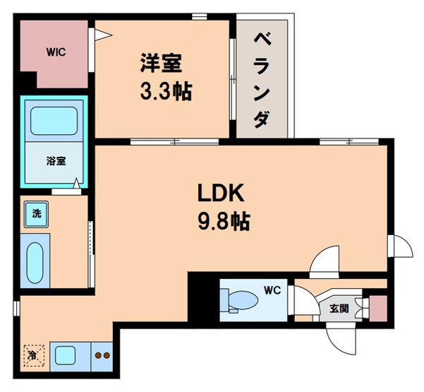 【間取り】 | ハーモニーテラス林寺Ⅷ