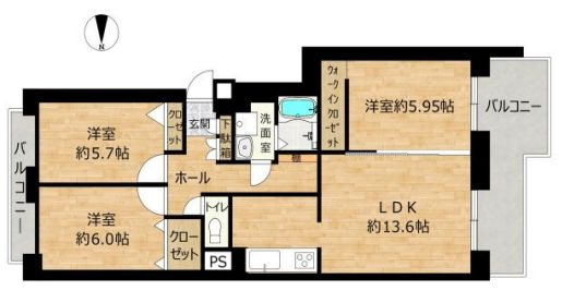 【間取り】 | メゾンドルチェ十七番館