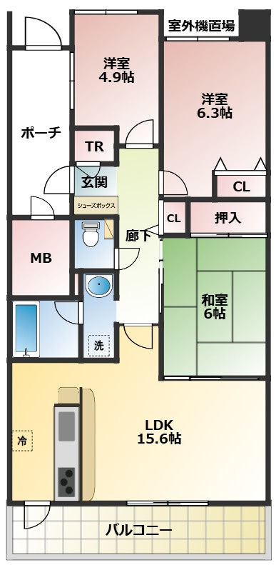 フォレストコートの間取り