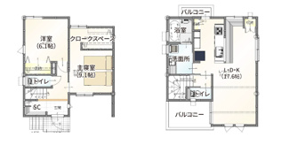 【間取り】 | 城陽市久世下大谷　中古戸建