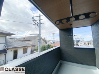 【バルコニー】 | 城陽市久世下大谷　中古戸建