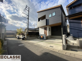 【前面道路含む現地写真】 | 城陽市久世下大谷　中古戸建