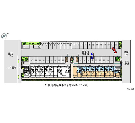 レオパレスさくらcの区画図