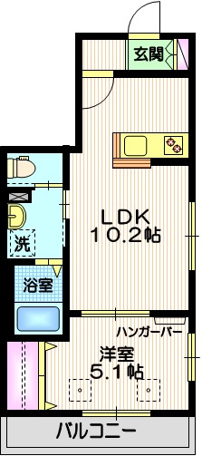 エスポワール柿の木坂の間取り