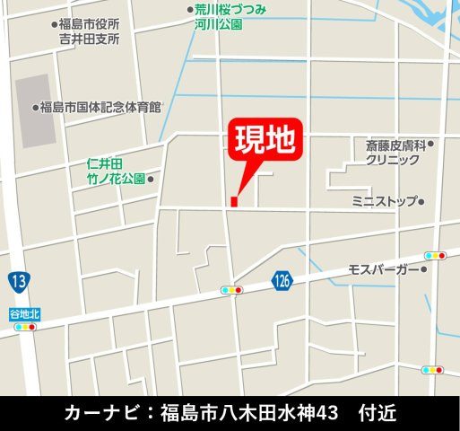 福島市八木田１期　Erde-エルデ-　全２棟の地図