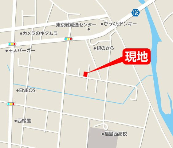 新築戸建・建売　福島市八木田2期　Erde　全2棟の地図