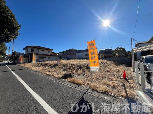 平塚市高浜台　売地の前面道路含む現地写真|現地外観