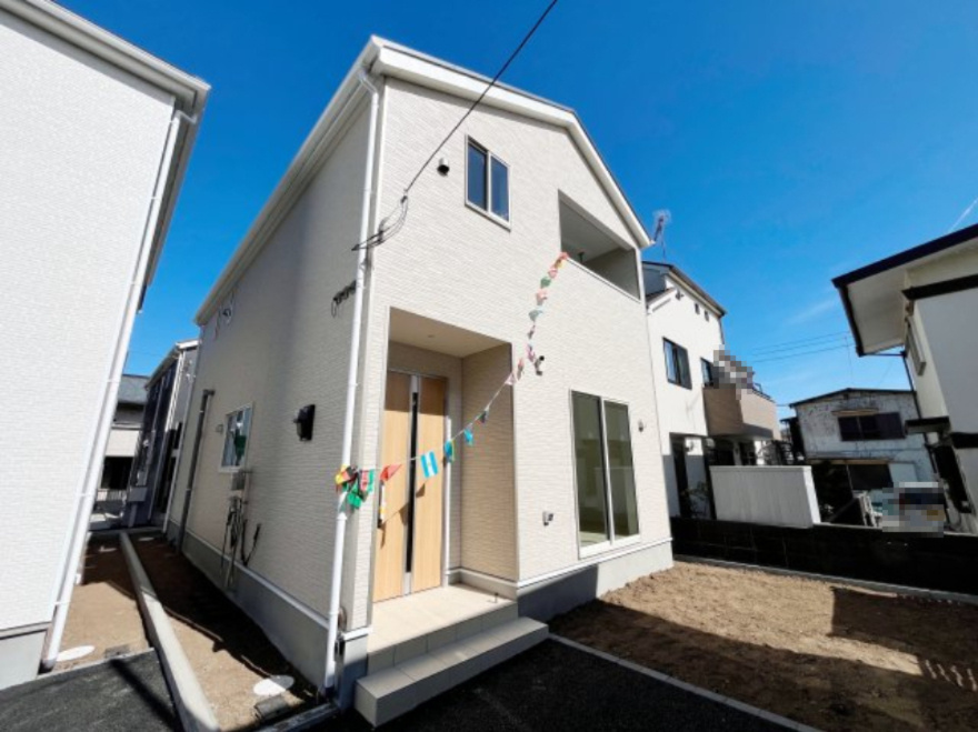 祝：成約済み　八王子市　小宮町　新築戸建て　２３期の外観|太陽光発電設備が標準搭載されております。～仲介手数料無料☆八王子ひなた不動産～八王子市小宮町　新築戸建て