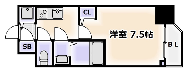 【間取り】 | リッツ難波南Ⅱ