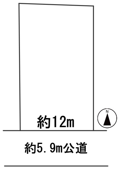 ６３７４５　岐阜市島田中町土地の区画図