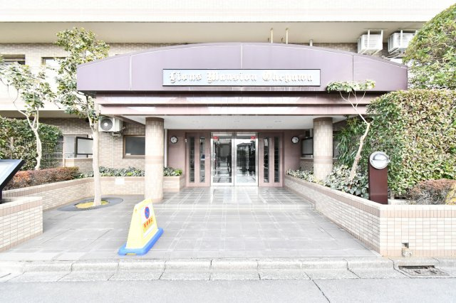 ライオンズマンション桶川のエントランス|JR高崎線『桶川駅』徒歩8分で通勤通学に便利な立地♪駅までの道のりも2回ほど曲がるだけ！わかりやすいですよね♪駅前に東武マイン、西へはベニバナウォーク桶川などスーパー・コンビニ・ドラックストア充実♪