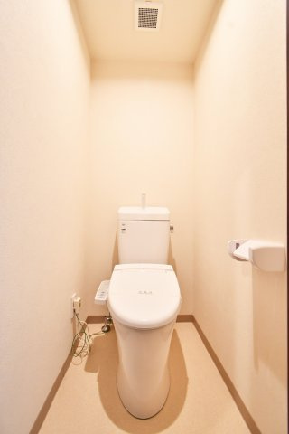 ライオンズマンション桶川のトイレ|トイレ：奥行きにゆとりがあり、圧迫感の少ないシンプルなトイレスペース。当社はポータルサイト掲載物件、他社様掲載物件なども含めて複数物件をまとめてご案内可能！気になる物件はご気軽にお申し付けください。