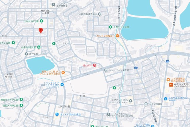 明石市第12大久保町山手台（全2）2号棟未入居の地図