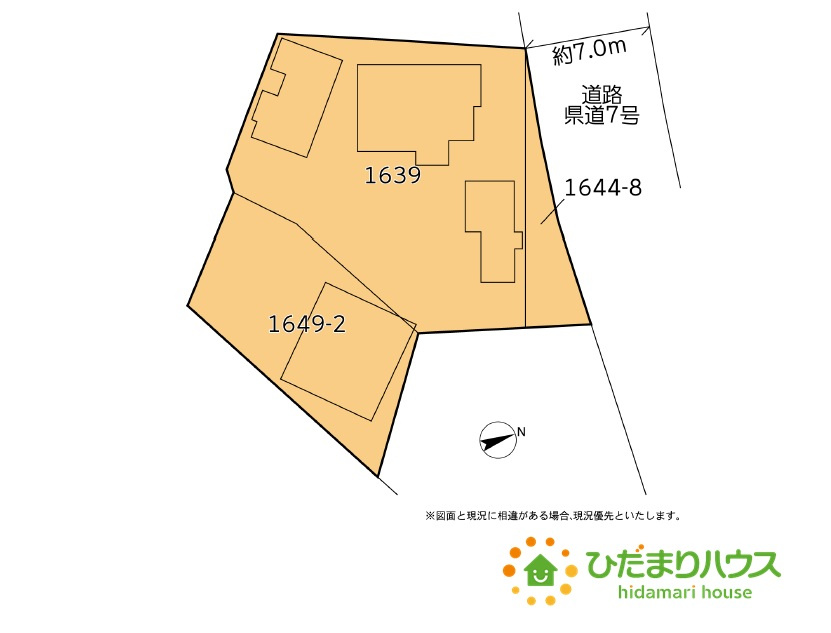 野田市古布内　売地　326坪の土地図