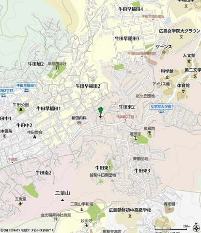 オレンジハウスの地図