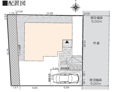 市川市大野町１丁目の区画図