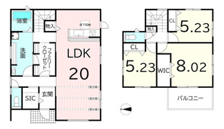 【間取り】 | 大和高田市勝目 全3区画 2号地