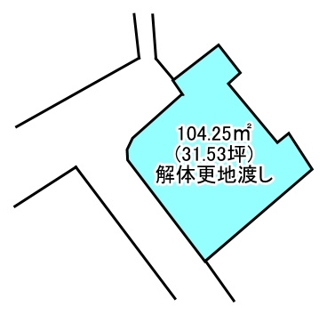 西条市壬生川157番6の土地図