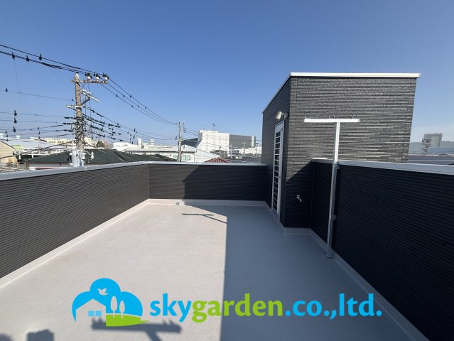 厚木市温水　新築戸建　全1棟1号棟のバルコニー