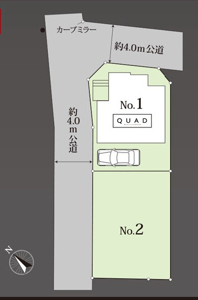 厚木市温水　未入居戸建　全1棟1号棟の区画図