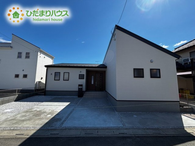 深谷市上野台　第22　新築一戸建て　リーブルガーデン　01の外観|掃除、洗濯など家事がしやすい平屋住宅(^^)/