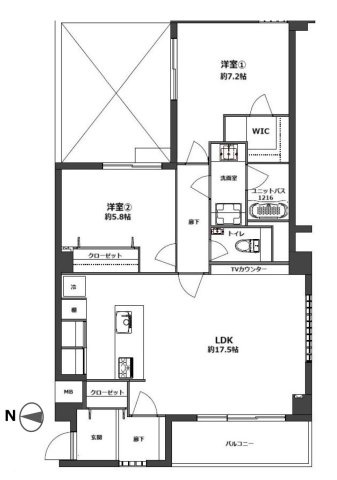 雪ノ下ロイアルハイツの間取り