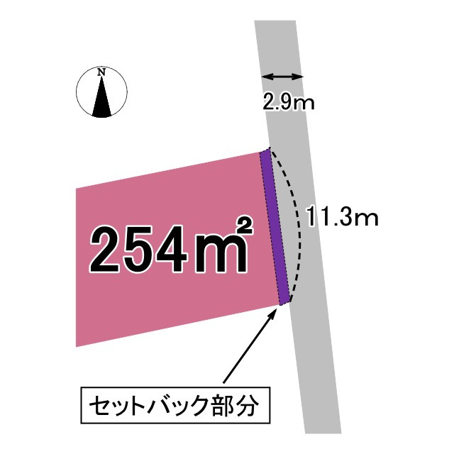 駿東郡清水町徳倉の売地の土地図|土地図です。