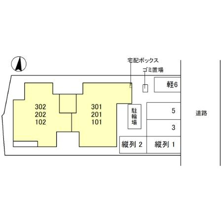 D-ROOM和歌山黒田Ⅱの区画図