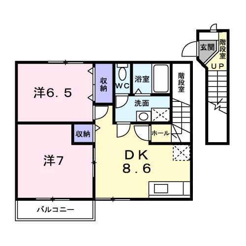 ハーモニーハイツ横井の間取り