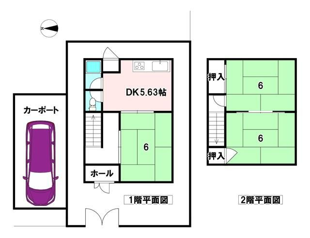 有家　戸建北棟の間取り