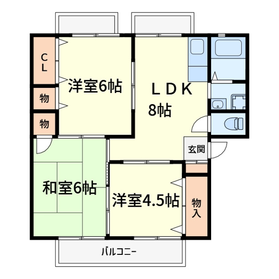 【間取り】 | ヴェルドミールA棟