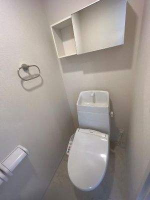 【トイレ】 | 君津市北子安５丁目新築アパート | シャワー付トイレ（イメージ）