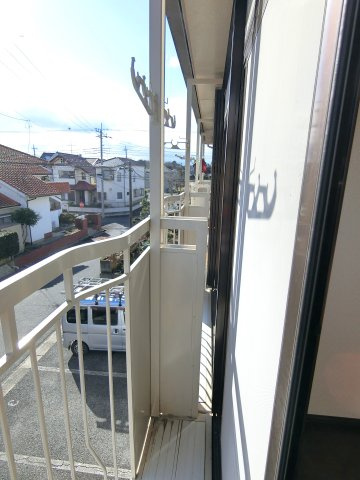 シティハイムオシビのバルコニー