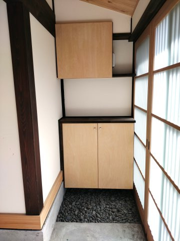 津山市勝間田町　１LDK戸建賃貸+ロフトの玄関