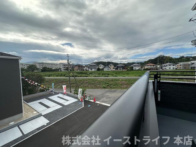 【新築戸建】　いわき市内郷御厩町　全4棟の展望|1号棟写真　バルコニーからの眺望です。