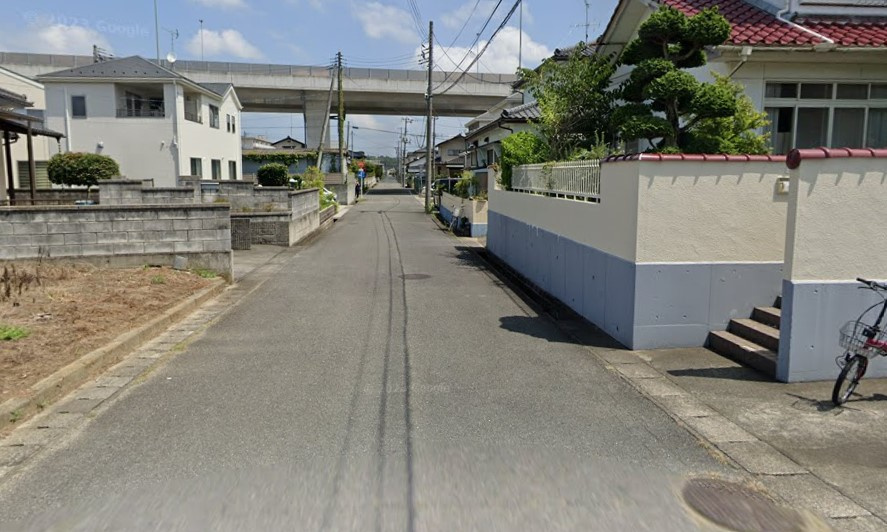 【新築戸建】　いわき市内郷御厩町　全4棟の前面道路含む現地写真|北西4.0ｍ前面道路