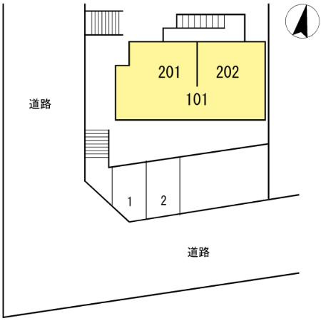 相澤ハイツの区画図