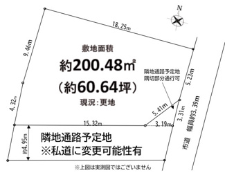 【土地図】 | 狭山市南入曽 | 建築条件はございません、お好きなハウスメーカーで建築できます。