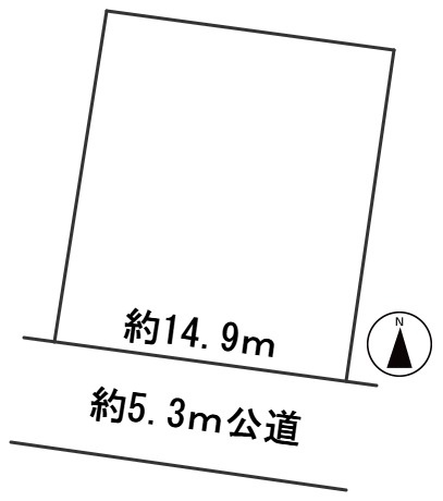 ６４６８３　岐阜市長森本町１丁目土地の区画図
