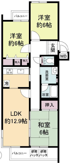 【間取り】 | サンコート中桜塚