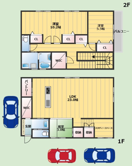 【間取り】 | 箕面市彩都粟生北7丁目貸家