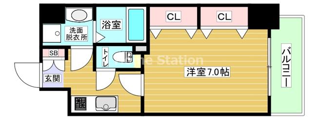 【間取り】 | パークフラッツ野田阪神駅前
