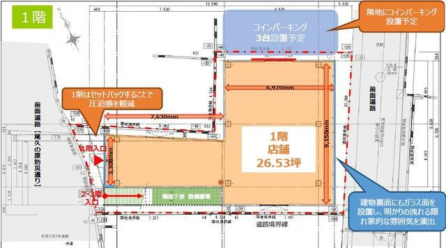 荒川区町屋２丁目の店舗一部