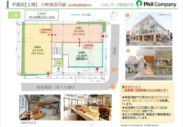 世田谷区奥沢６丁目の店舗事務所