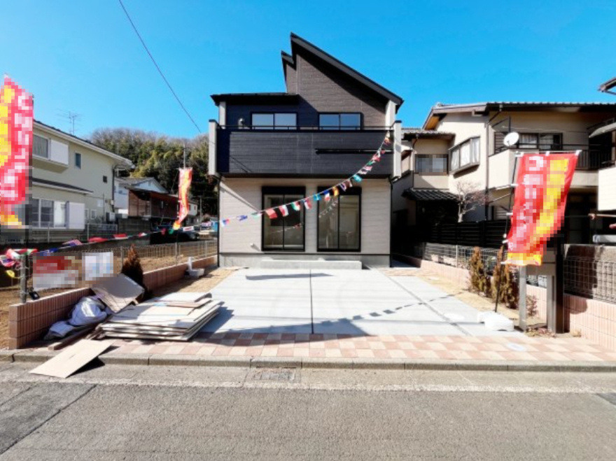 祝　成約済み　八王子市　寺田町　新築戸建ての外観|省エネ、耐震等で最上位等級取得。～仲介手数料無料☆八王子ひなた不動産～八王子市寺田町　新築戸建て