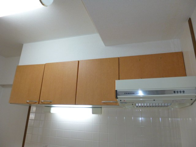 倉敷市老松町３丁目の賃貸マンションのキッチン|キッチン上収納
